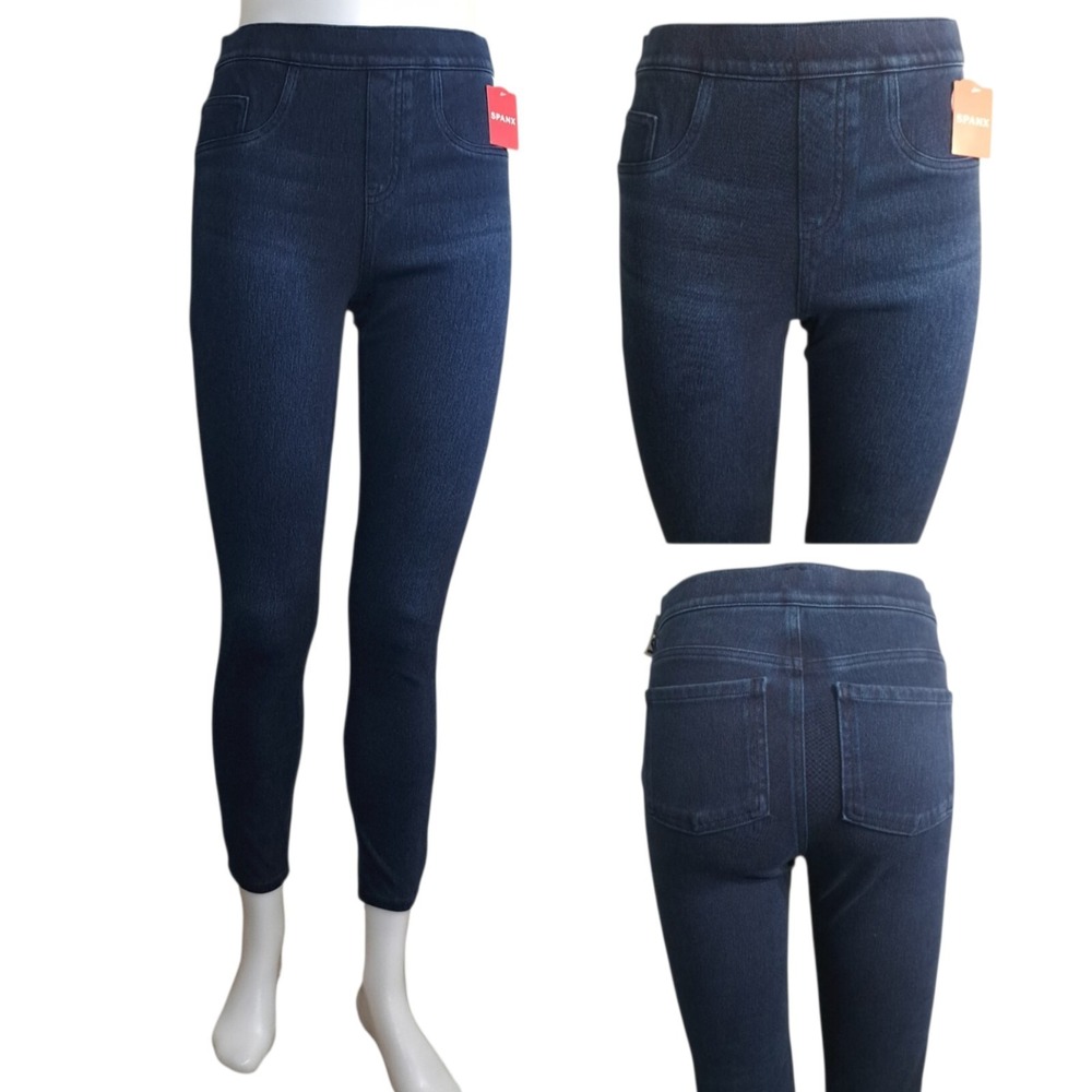 Spanx Women's Jeggings Size S Twilight Rinse Jeanish Ankle Length Blue‎ Denim